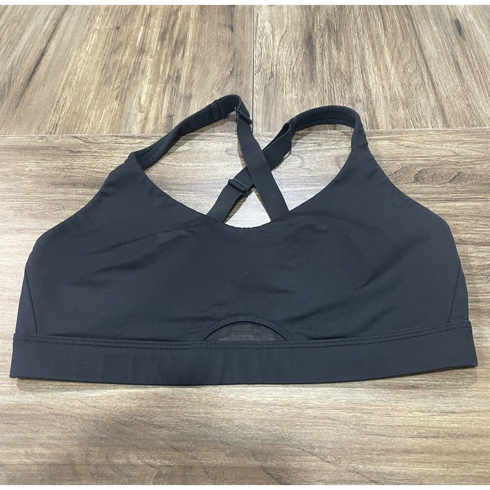 Victoria Secret Pink Sports Bra Size Medium Black Ultimate Lined Light Support